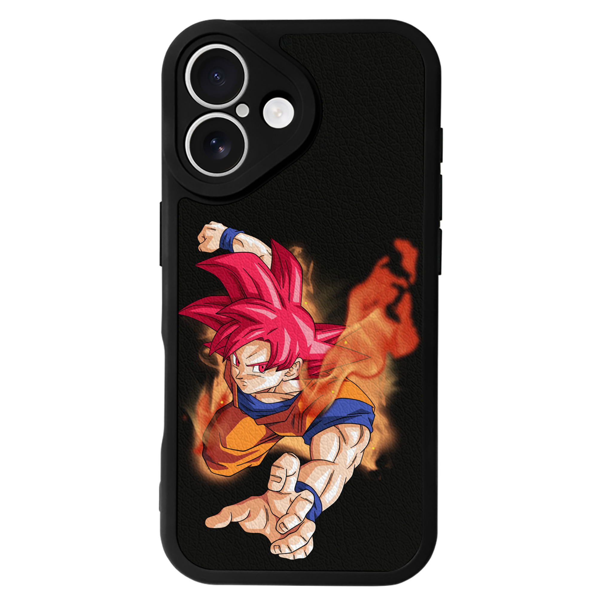 （画像用） ドラゴンボール 孫悟空（そん ごくう）Son Goku カカロット DRAGON BALL Kakarotto 【iPhone 16シリーズ対応】シリコンスマホケース（レザー調） 材質：シリコン